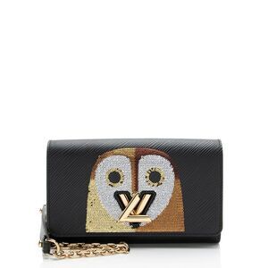 Louis Vuitton Epi Leather Sequin Owl Twist Chain Wallet